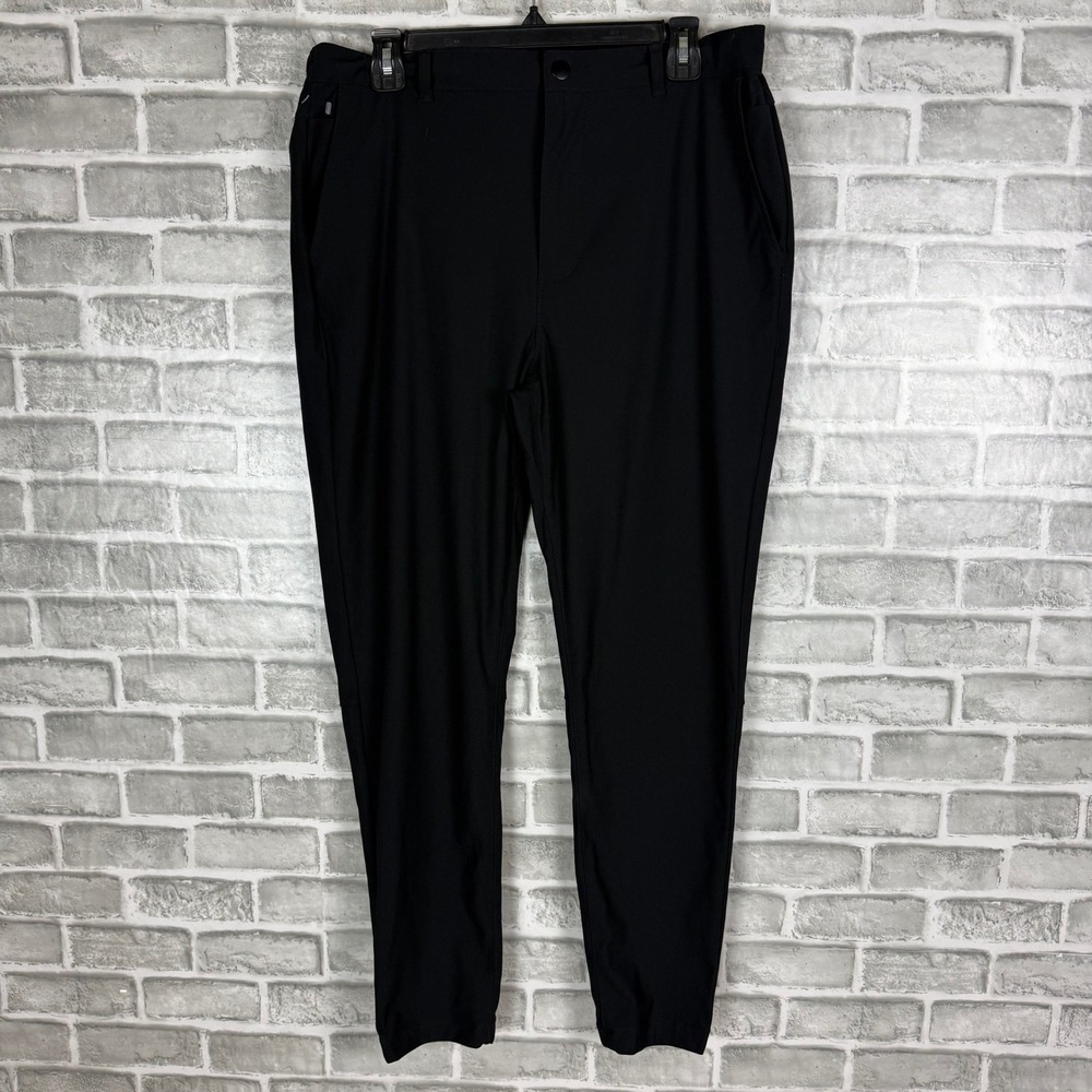 Cuts Clothing AO Jogger Pants Mens Large Black Technical Tapered Cuffed L1086